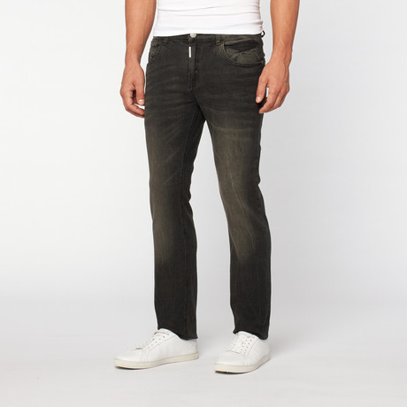 Lee Cooper // Owen Slim Fit Vintage Black Denim // Ghost (30WX32L)