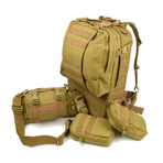 Paratus 72 Hour Pack // SERE Dual Tanker Hydration System (Coyote Tan)