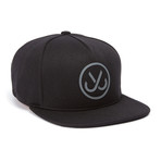 Hooks Fleece Snapback // Black