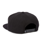 Hooks Fleece Snapback // Black