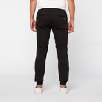 Chino Blunt Twill Jogger // Black (28WX30L)