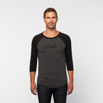 Signature Select Raglan // Charcoal Heather + Black (S)