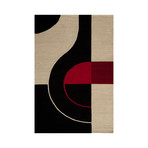 Contempo Rug // Black + Red