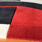 Contempo Rug // Black + Red