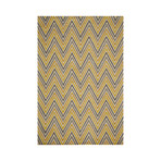 Skinny Chevron Rug // Yellow (3'-6"L x 5'-6"W)