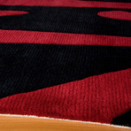 Zen Rug // Black + Red