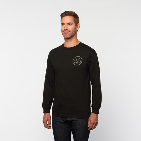 Moving Mountains Long Sleeve Tee // Black (S)