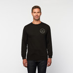 Moving Mountains Long Sleeve Tee // Black (S)
