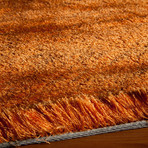 Silky Shag Rug // Tangerine (5'-0"L x 7'-0"W)