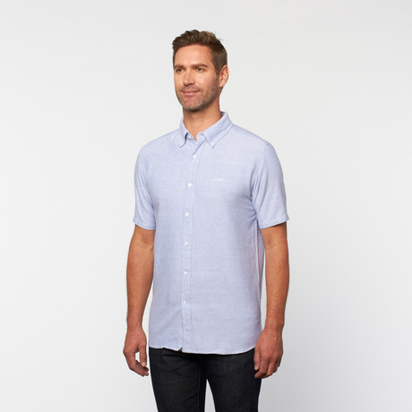 The Weekend Short Sleeve Woven // Navy (S)