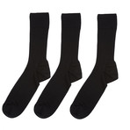 Blacksocks // Merino Wool Socks // Black // Pack of 3 (US: (10.5-11.5))