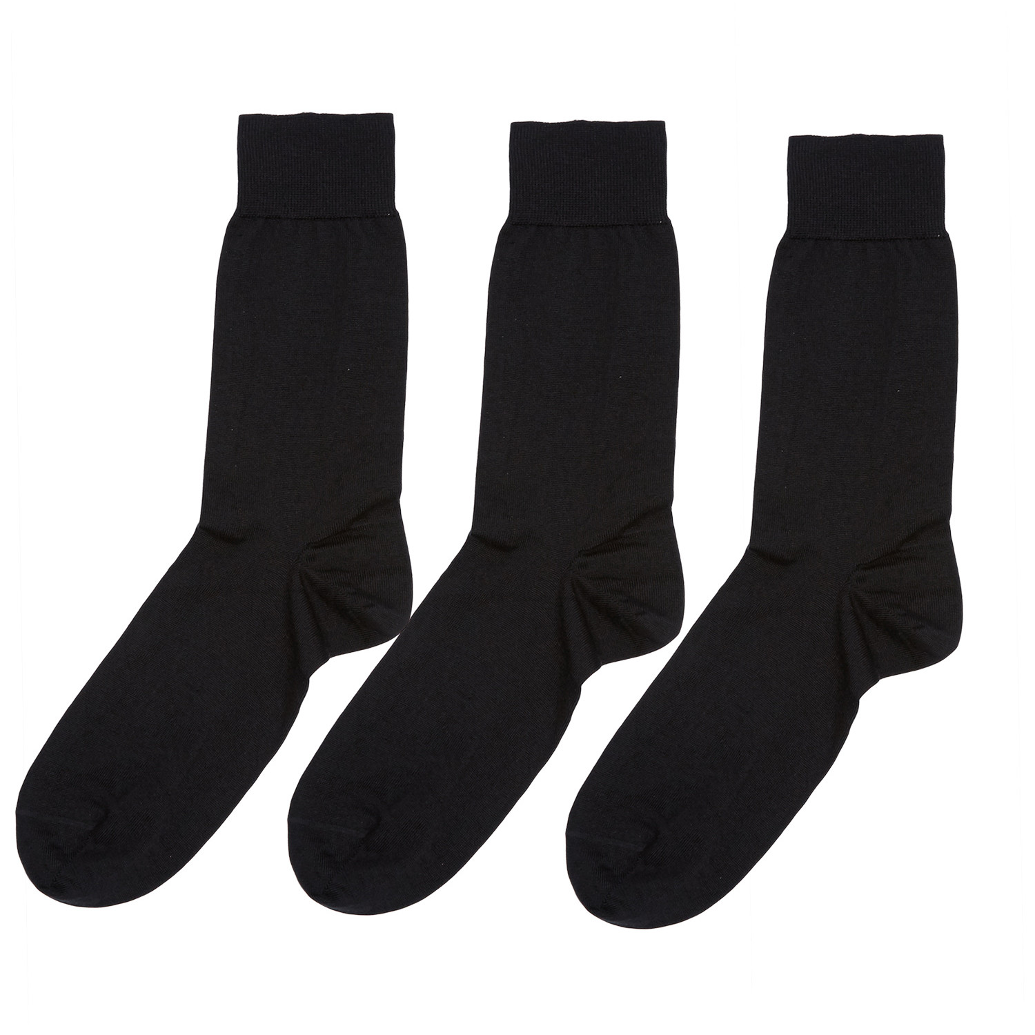 Blacksocks // Cashmere Silk Socks // Black // Pack of 3 (US: (8.5-10 ...
