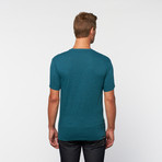 Signature Select Tee // Cyan + Black Heather (S)