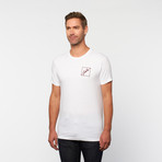 Geezer 3 Select Tee // White + Burgundy (S)