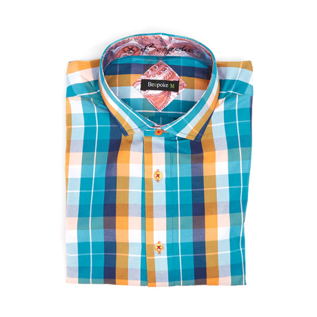 Dan Button-Up Shirt // Turquoise (XS)