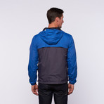 Apollo Nylon Pop Over Hood // Blue (L)