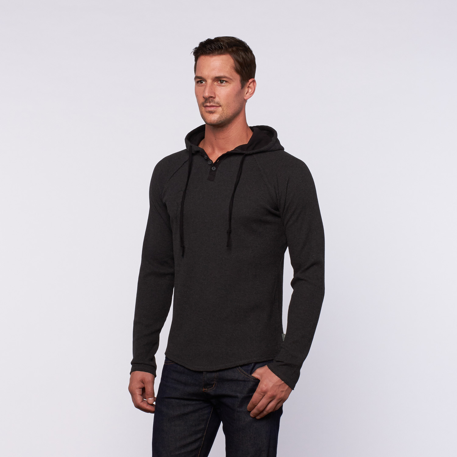 Watson Hooded Thermal // Charcoal (L) - Ambig Clothing - Touch of Modern