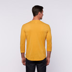 Frantic 3/4 Sleeve Shirt // Light Mustard (M)