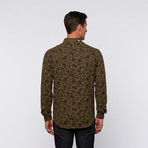 Beardo Long Sleeve Flannel // Olive (XL)