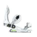 Launch V2 Beyond Series Snowboard Binding // White + Green (Medium)