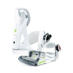 Launch V2 Beyond Series Snowboard Binding // White + Green (Medium)