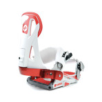 Launch TM Beyond Series Snowboard Binding // White + Red (Black + Silver)