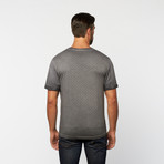 Maddox Print Tee // Charcoal (XL)