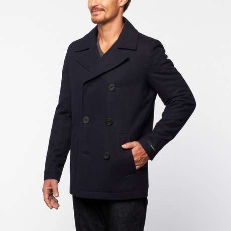 Georges Rech // Military Peacoat // Navy (Euro: 46)