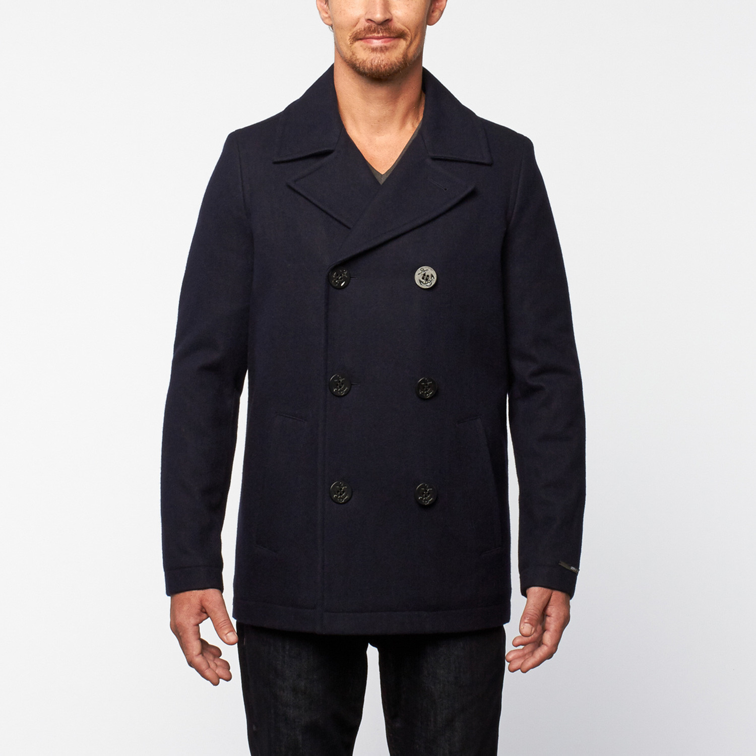 Georges Rech // Military Peacoat // Navy (Euro: 46) - Military-Inspired ...