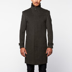 Georges Rech // Heather Grey Military Top Coat (Euro: 46)