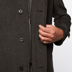 Georges Rech // Heather Grey Military Top Coat (Euro: 46)