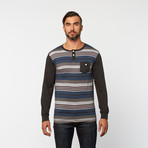 Striped Henley // Shadow Blue (S)