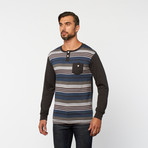 Striped Henley // Shadow Blue (S)