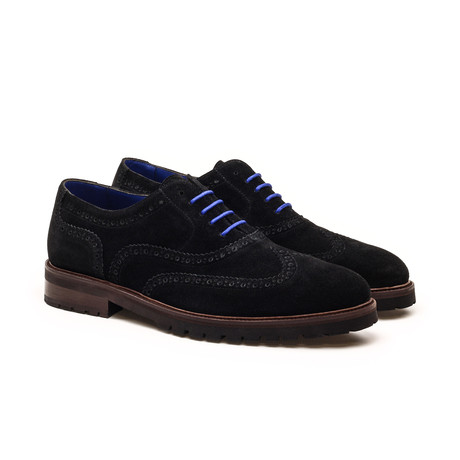 Suede Sport Brogue // Black (US: 6)