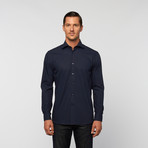 UNANYME Button Up Dress Shirt // Midnight Navy (M)