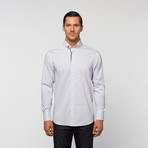 UNANYME Button Down Dress Shirt // Blue Microgrid (M)