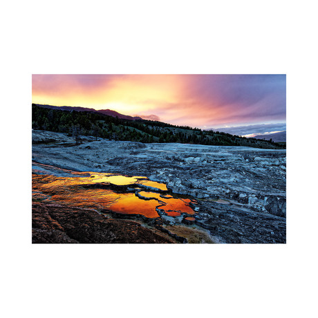 Mammoth Springs Sunset // Yellowstone (8"H x 12"L)