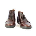 Bamba High Top Leather Sneaker // Brown (US: 12)