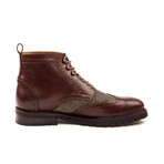 Herringbone Brogue Boot // Brown (US: 9)