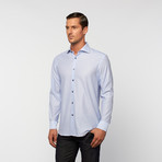 UNANYME Button Up Dress Shirt // Blue Diamond (2XL)