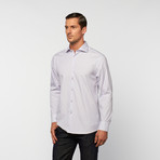 UNANYME Button Up Dress Shirt // Purple Multi (S)