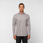 UNANYME Button Up Dress Shirt // Purple Plaid (S)