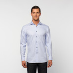 UNANYME Button Up Dress Shirt // Blue Grid (S)