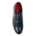 Textured Upper Lace-Up Derby // Navy (US: 6.5)