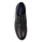Textured Upper Lace-Up Derby // Black (US: 6.5)