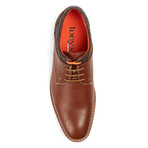 Lace-Up Derby + Contrast Stitching // Tan (US: 6.5)