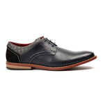 Lace-Up Derby + Contrast Stitching // Navy (US: 8.5)
