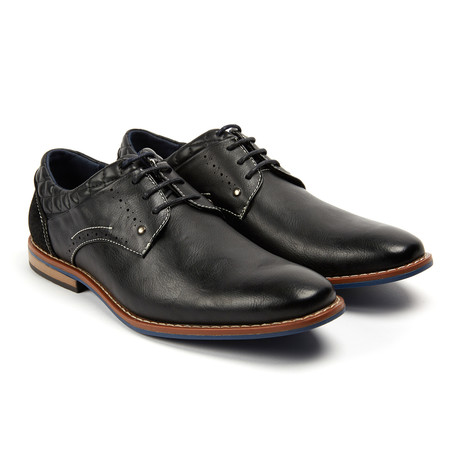 Lace-Up Derby + Contrast Stitching // Black (US: 6.5)