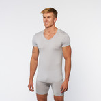 SilverPlus V-Neck Shirt // Grey (L)