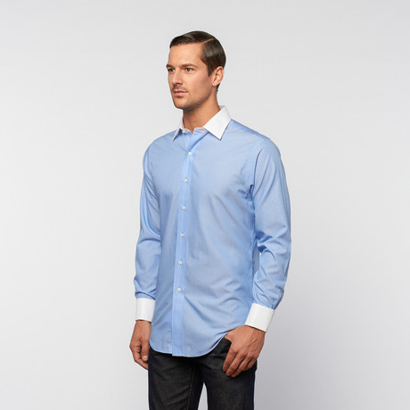 Poplin Button-Down // Sky Blue Stripe (US: 18R)
